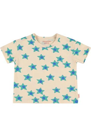 Tiny Cottons Star Print Pima Cotton T-shirt