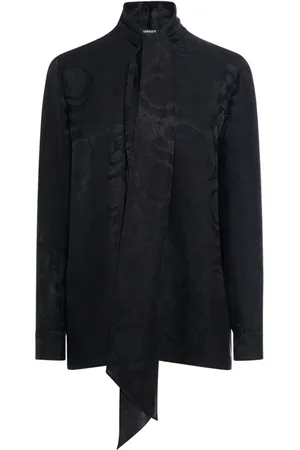 VERSACE Barocco Silk Blend Jacquard Shirt