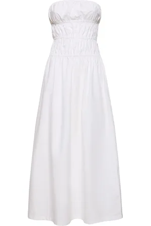 Designers Remix Connor Strapless Cotton Midi Dress