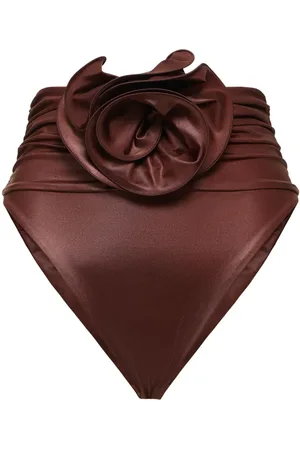 MAGDA BUTRYM Lycra Rose Bikini Bottoms