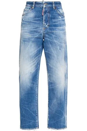 Dsquared2 Boston High Rise Straight Denim Jeans