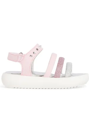 MONNALISA Glittered Denim Sandals