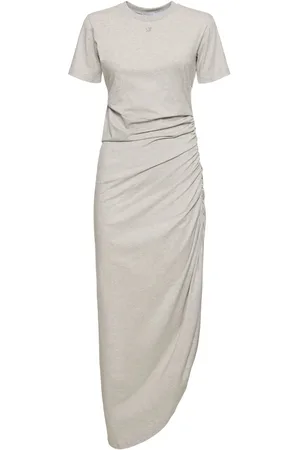 GIUSEPPE DI MORABITO Logo Cotton Jersey Midi Dress