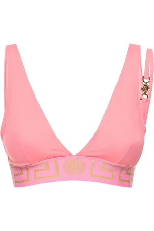 VERSACE Greca Logo Bikini Top W/strap