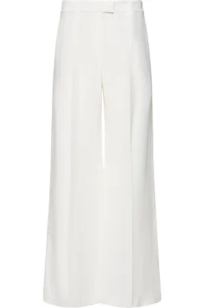 Brunello Cucinelli Fluid Linen Blend Twill Wide Pants