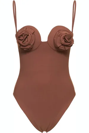 MAGDA BUTRYM 3d Flower Jersey One Piece Swimsuit