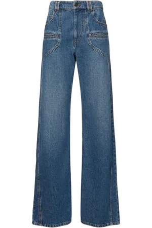 Isabel Marant Betiane High Rise Wide Jeans