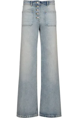 Courrèges Multiflex Baggy Cotton Denim Jeans