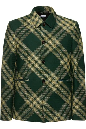Burberry Check Wool Casual Jacket