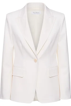 Max Mara Palchi Single Breasted Gabardine Blazer