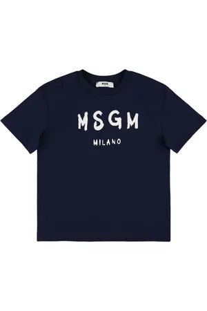 Msgm Printed Cotton Jersey T-shirt
