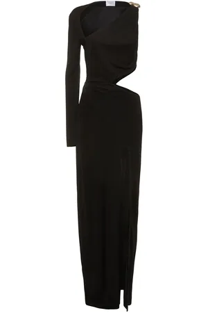 GALVAN Cutout Jersey One Sleeve Long Dress
