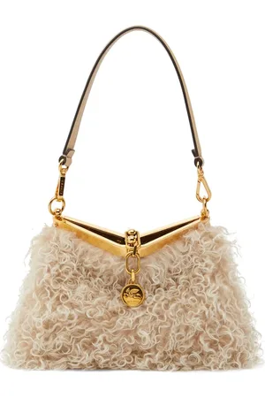 Etro Small Vela Mohair Blend Shoulder Bag