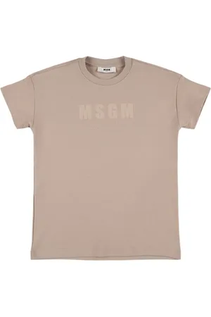 Msgm Printed Cotton Jersey Dress