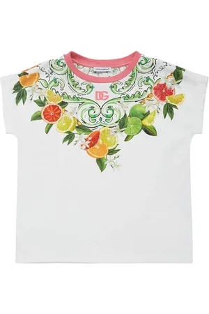 Dolce & Gabbana Fruit Printed Cotton T-shirt