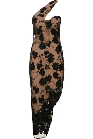 ROTATE Fontina Beaded Midi Dress