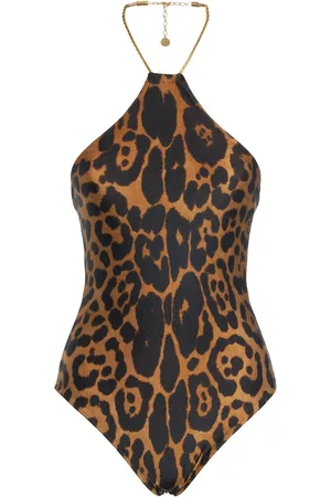 Tom Ford Leopard Print Jersey One Piece Swimsuit