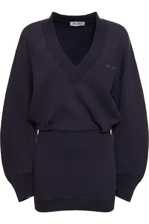 The Attico Long Sleeve Mini Sweatshirt Dress