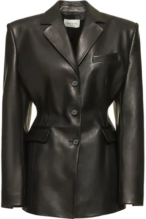 MAGDA BUTRYM Leather Tie-back Blazer