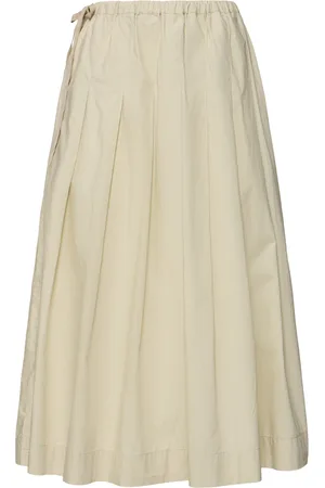 Soeur Amalia Elastic Waist Cotton Midi Skirt