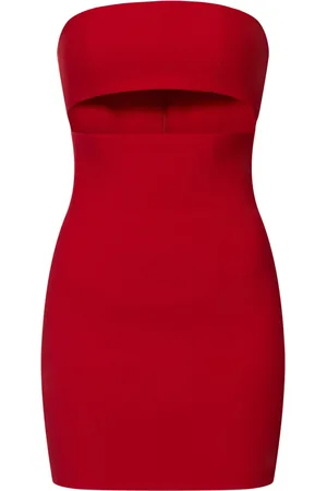 Monot Margaux Strapless Crepe Mini Dress