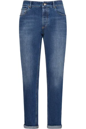 Brunello Cucinelli Stonewashed Cotton Denim Jeans