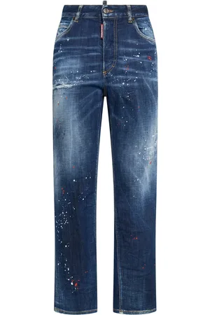 Dsquared2 Boston High Rise Straight Jeans