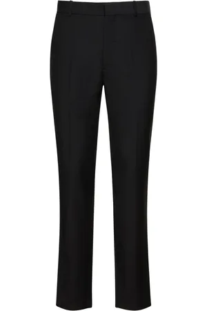 Alexander McQueen Slim Fit Wool Blend Tailored Pants