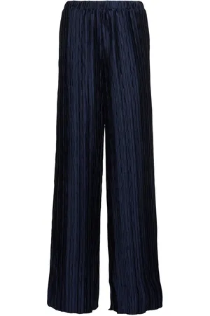 16Arlington Mandrake Pleated Satin Wide Pants