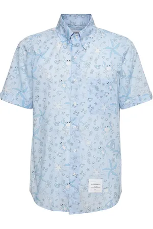 Thom Browne Buttoned Cotton Straight Fit Shirt
