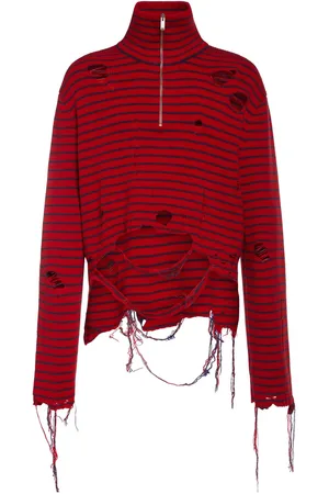 Alexander McQueen Half-zip Wool Turtleneck Sweater