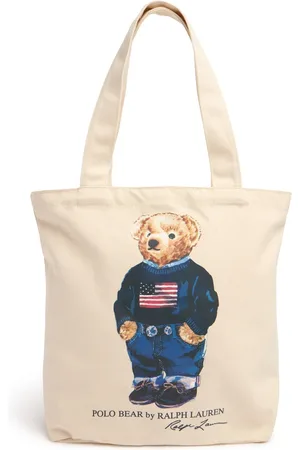 Ralph Lauren Bear Print Canvas Bag