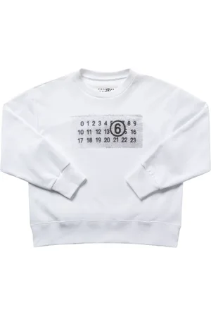 Maison Margiela Printed Cotton Crewneck Sweatshirt
