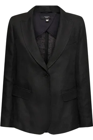 Max Mara Nalut Linen Canvas Single Breast Blazer