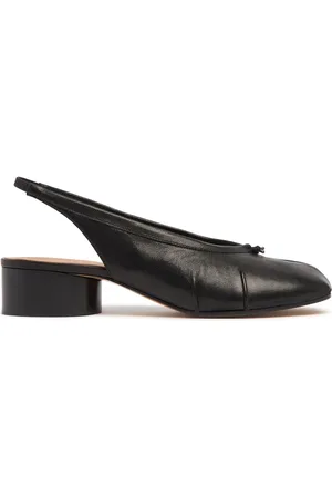 Maison Margiela 30mm Tabi Leather Slingbacks