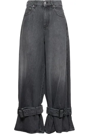 J.W.Anderson Buckled Cuff Mid Rise Boyfriend Jeans