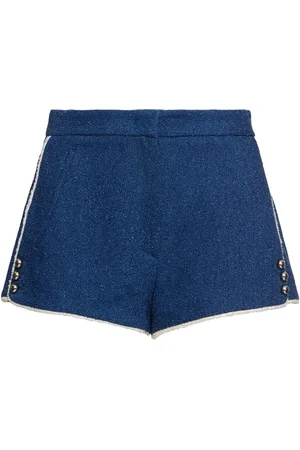 Msgm Cotton Blend Mini Shorts