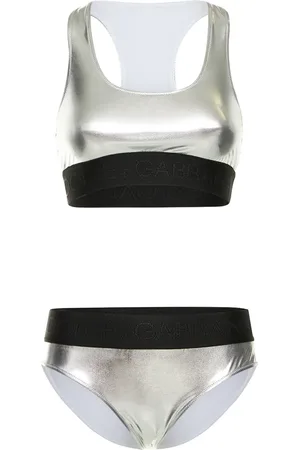 Dolce & Gabbana Laminated Jersey Bikini Set
