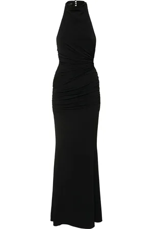 The Andamane Stella Open Back Jersey Sablé Long Dress