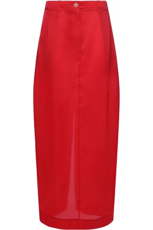 Khaite Lucian Silk Organza Long Skirt