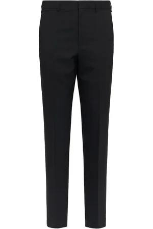Ami Cigarette Fit Wool Canvas Pants