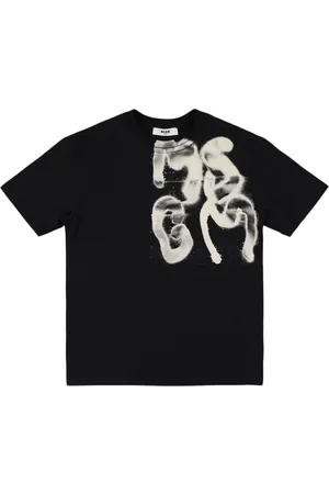 Msgm Printed Cotton Jersey T-shirt