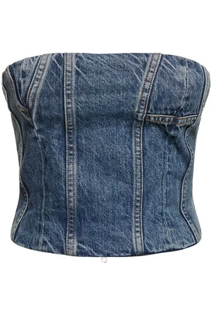 AMIRI Denim Bustier Top