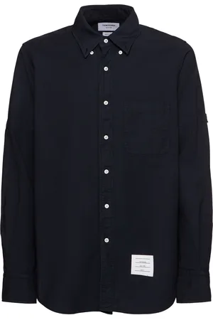 Thom Browne Straight Fit Cotton Oxford Shirt