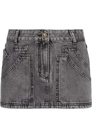 The Attico Multi-pocket Denim Mini Skirt