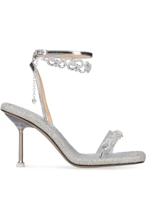Mach & Mach 95mm Crystalized Bow Sandals