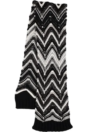 Missoni Zig Zag Wool Knit Scarf