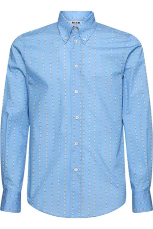 Msgm Long Sleeve Cotton Shirt