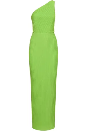 Solace Adira Pleated Chiffon Long Dress
