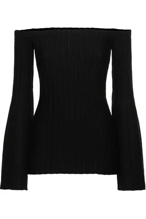 GABRIELA HEARST Nelson Wool & Cashmere Rib Knit Top